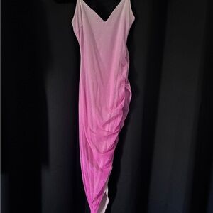 Elegant Pink Gradient Dress